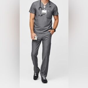 Figs MENS Technical Collection Gray Scrub Tops and pant